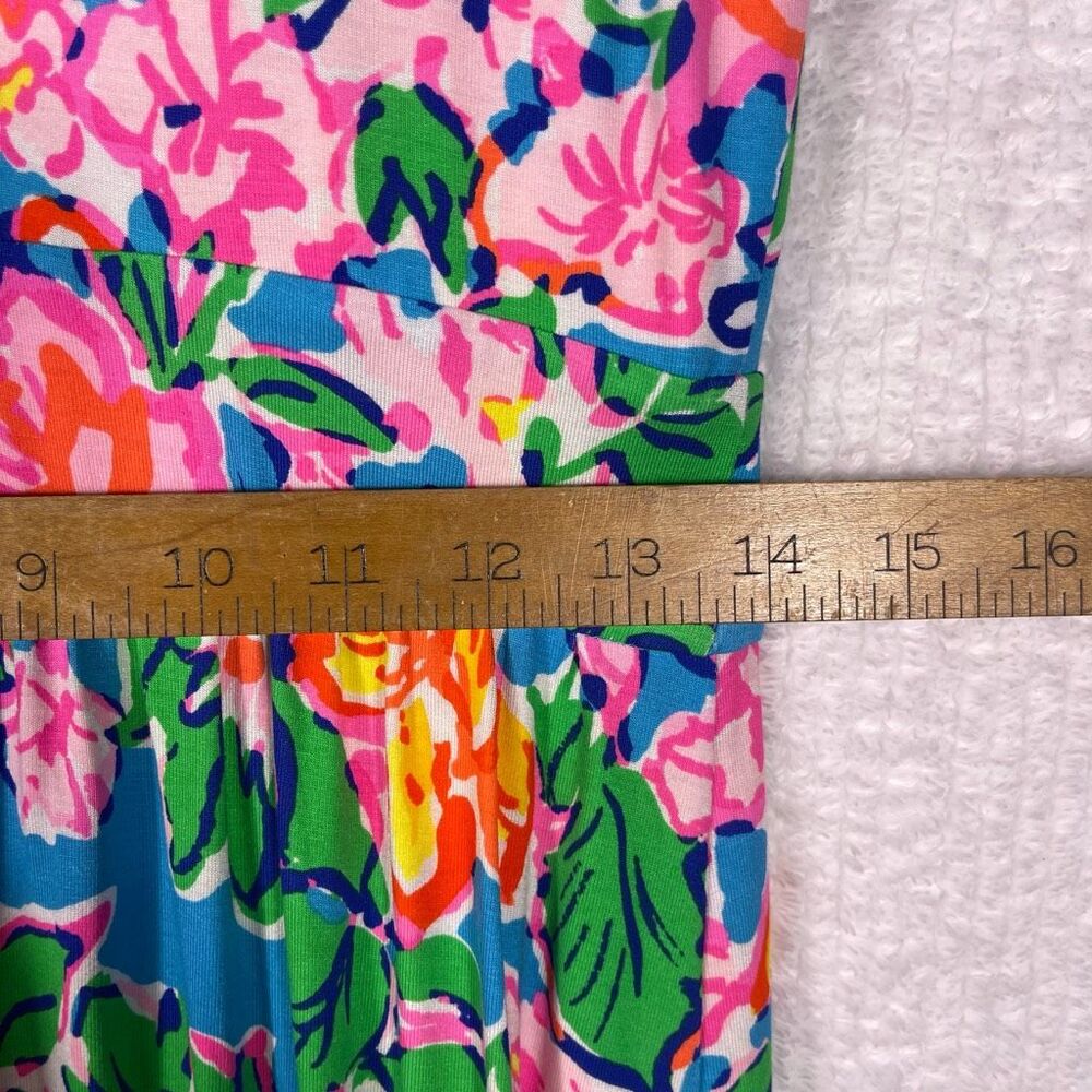 Lilly Pulitzer Multicolor Floral Ruffle Sleeve Vyra Maxi Dress Size 10 - Picture 10 of 10